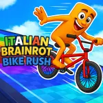 Play Italian Brainrot Bike Rush now!